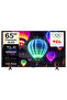 65 Inch T69D Premium 4K QLED Smart Google TV (2026 Model) With AI, HVA Panel, 93% DCI-P3 Color Gamut, Dolby Vision · Atmos, ONKYO 2.0 Hi-Fi System - 65T69D Black