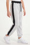 Unisex Children's 3-Piece Stripe Detailed Waist-Tie Elastic Cuffed Sweatpants Set - 4