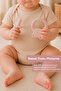 2-Piece Baby Teether Set - Teething Pacifier, Teething Ring - Pink - 5