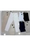 Men's Black, Navy Blue, White, Beige Elastic Waist Drawstring 100% Cotton Lightweight Linen Look Summer Casual Pants - 3
