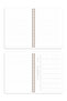 A5 Spiral Cardboard Cover Set of 4 Lined School Notebooks 80 Sheets - Aura with Lesson Schedule - 9