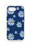 iPhone 16E Compatible Blue Daisy Patterned Silicone Case - 2