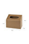 Napkin Holder, Czech Hand and Face Towel Box, Tissue Box, Paper Tissue Storage Box, Vegan Leather, 9*22*18 Cm. Mink - 5