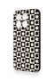 Mi 15t 5g Compatible Floral Motif Checkered Pattern Silicone Case - 4