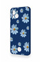 Reeder S23 Pro Max Compatible Blue Daisy Patterned Silicone Case - 4