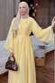 Reglan Sleeve Dress Y0159 - Yellow - 2