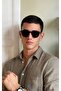Alcor- Men's Sunglasses Uv 400 Protection Oval Black New Season Style with Case and Cloth Gift - 3