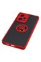 Matxzngz Redmi Note 12 Pro 5g Case Montreal Silicone Cover with Ring (73241) - Red - 5