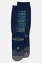 Men 1 Pair Brand Logo Football Socks, Navy - 2