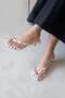 Ruiz Women's Heeled Flip-Flop Satin Sandals