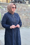 Women's Clothing Plus Size Ring Embossed Printed Jacquard Hooded Bag Cap with Pockets - 7