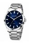 Men's Wristwatch Steel Band Analog Blue Dial 3 Atm Water Resistant Classic Wrist Watch - 4