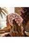 Bohemian Style Knitted Tie-Down Crown Bandana - 2