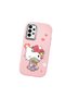 Samsung Galaxy A13 Compatible Case Camera Protector Pink Silicone Couple Phone Case with Kitty Pattern - 3