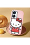Realme C55 Compatible Case Camera Protector Pink Silicone Couple Phone Case with Kitty Pattern - 2