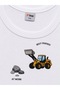 H&C 2-Pack Boys' Printed Unprinted 100% Cotton Thick Strap Undershirt White Soft Textured (1-14 Years) - 3