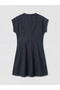 Original Crochet Collar Mini Jean Dress - 6