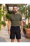 Men's Portofino Premium Linen Rayon Lace-Up Shorts - 7