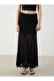 Original Elastic Waist Ruched Flared Skirt - 2