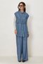 Denim Look Stone Detail Set 46608