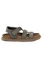 Velcro Nubuck Women's Sandals 215554 Gray