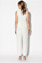 Women's White Gold Accessorized Flounce Blouse with Shalwar Trousers Comfortable Wrinkled Suit Bt-2013 60286438 - 7