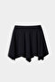 Black Asymmetric Swimsuit Skirt - 6