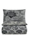 Lumire Single 100% Cotton Ranforce Duvet Cover Set Gray 57 Thread (2 Pieces) 160X220/50X70 Gray - 4
