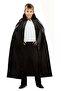 Black Color Collared Halloween Cape 90 cm - 3