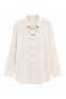 Women's Black Collar Detailed Long Sleeve Buttoned Shirt