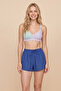 Navy Blue Milk Coffee 2-Pack Woven Modal Shorts Pajama Bottoms 8067 - 5
