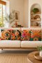 Set of 4 Modern Decorative Throw Pillow Covers – Bonjour Chill Ciao Printed Living Room Sofa Cushion Covers 43X43 cm