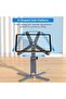 Premium Laptop Stand Portable Stepless Adjustable 360° Rotation Base X-Shape Central Axis L - 4