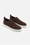 Zrk-X106 Premium Comfortable Slip-On Laceless Breathable Knitwear Men's Shoes Brown - 5