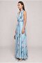 Lunaria Floral Patterned Long Dress Blue - 3