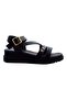 Tarhan Orthopedic Comfortable Sole Sandals Black - 3
