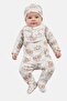 Toddlers Boy 5 Pcs Graphic Print Bodysuit, Grey
