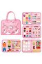 Sensory Skill Board for Kids - Montessori Educational Busy Board for Early Learning and Motor Skills - Pink (1-6 Years) - 5