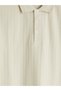 Peak New Season Beige Polo Collar Men's T-Shirt - 7