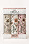 Lina Floral Embroidered 3-Piece Boxed Face Towel Set 30X50 cm Kitchen Towels - 4
