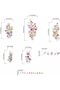 Watercolor Flower Wall Stickers for Girls: Peel and Stick Removable Wall Decals for Girl Room Nursery Baby Bedroom - Ages 1-12 Years Vinyl Decor - 4