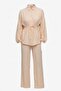 Crinkle Shirt Pants Woven Top and Bottom Set - 6