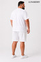 Men's White T-Shirt, Oversized Size, New York Written - 6