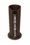 3-Piece 100 ml Espresso Turkish Coffee Kortado Glass Set 3X100Ml Double-Walled Glass and Vertical Wood Look Glass Stand Set
