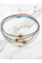 Set of 4 Sea Figured String Bracelets with Turtle, Fish, Mussel, Dorica Detailed Slide Lock - 2