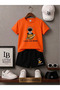 Summer Shorts T-Shirt Unisex (Alien Listens to Music)