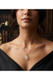 Gold Color Tarnish-Resistant Pearlescent Letter a Steel Necklace - 2