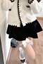 Black Ribbon Detailed Over-The-Knee Socks - 4