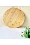 Bamboo Rotating Presentation Stand Round 30X30 - 2