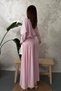 Women's Red Shirt-Skirt Set Striped Shirt Skirt Set Shirt Collar Buttoned Corseted Gathered Long - 5